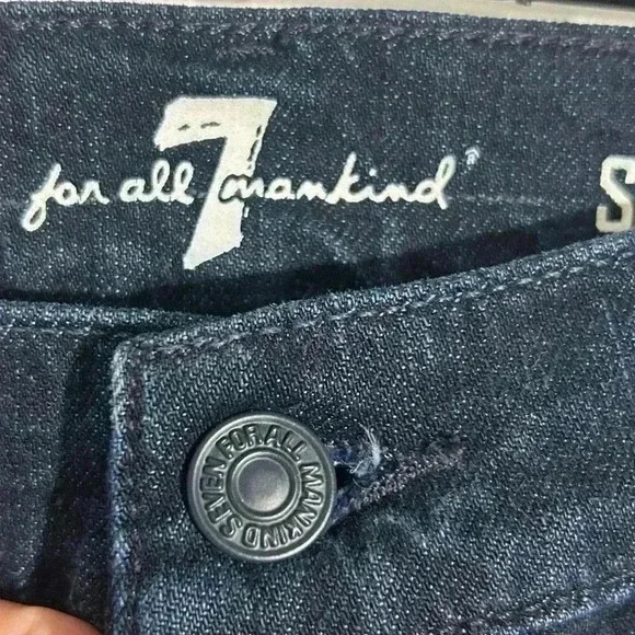 7 For All Mankind Standard Fit Straight Leg Jeans Dark Wash Denim size 28. Tall - Picture 2 of 12